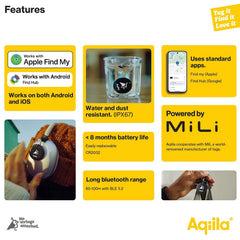 Aqiila TagBird 4-pack Slimme Trackers