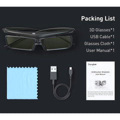 Dangbei 3D-bril DLP-Link - Oplaadbare Actieve 3D-bril