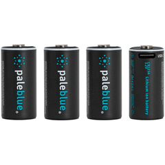 Pale Blue CR123 oplaadbare batterijen