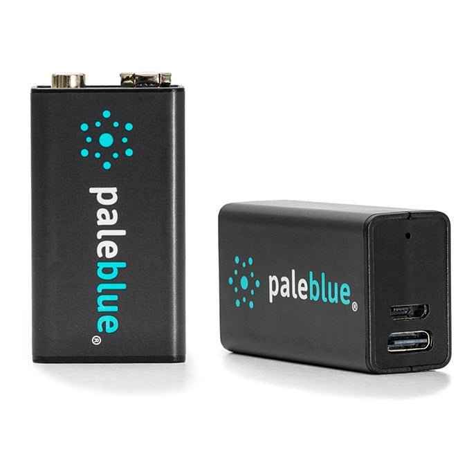 Pale Blue Li-Ion Rechargeable 9V Battery - 2 pack