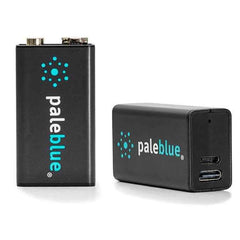 Pale Blue Li-Ion Rechargeable 9V Battery - 2 pack
