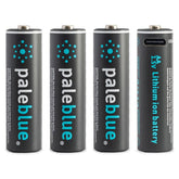 Pale Blue Li-Ion oplaadbare AA batterij 4-pack