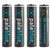 Pale Blue Li-Ion Oplaadbare AAA Batterij 4-pack