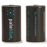 Pale Blue Li-Ion Rechargeable D Battery USB-C 2-pack