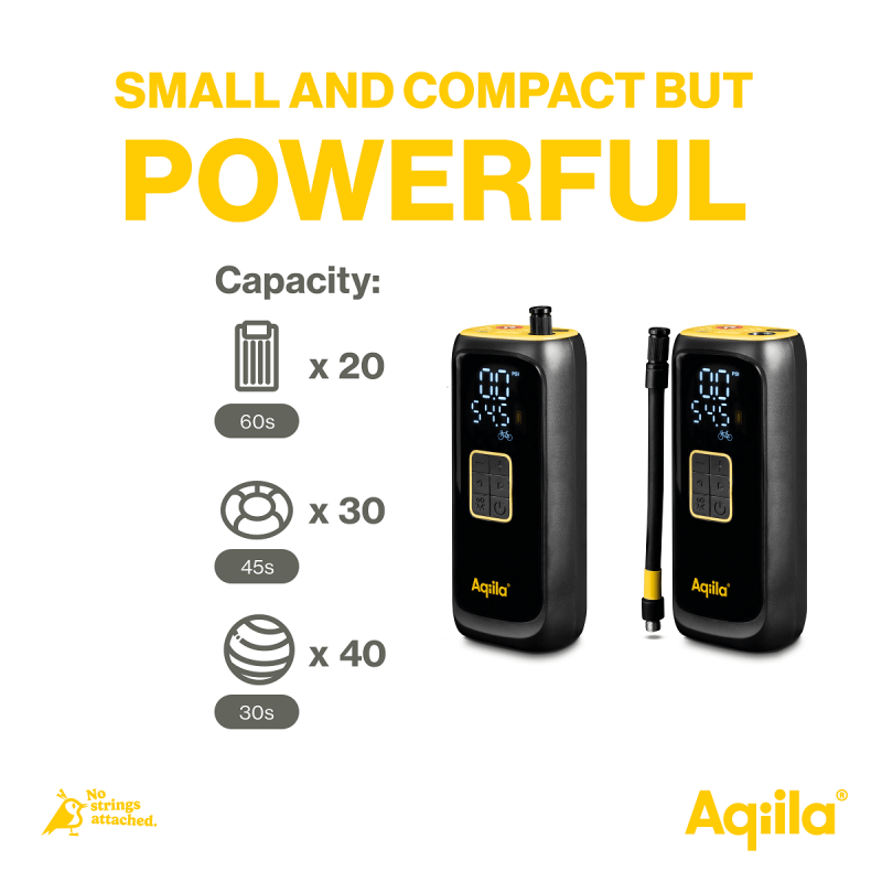 Aqiila Airbird kompressor + powerbank C4