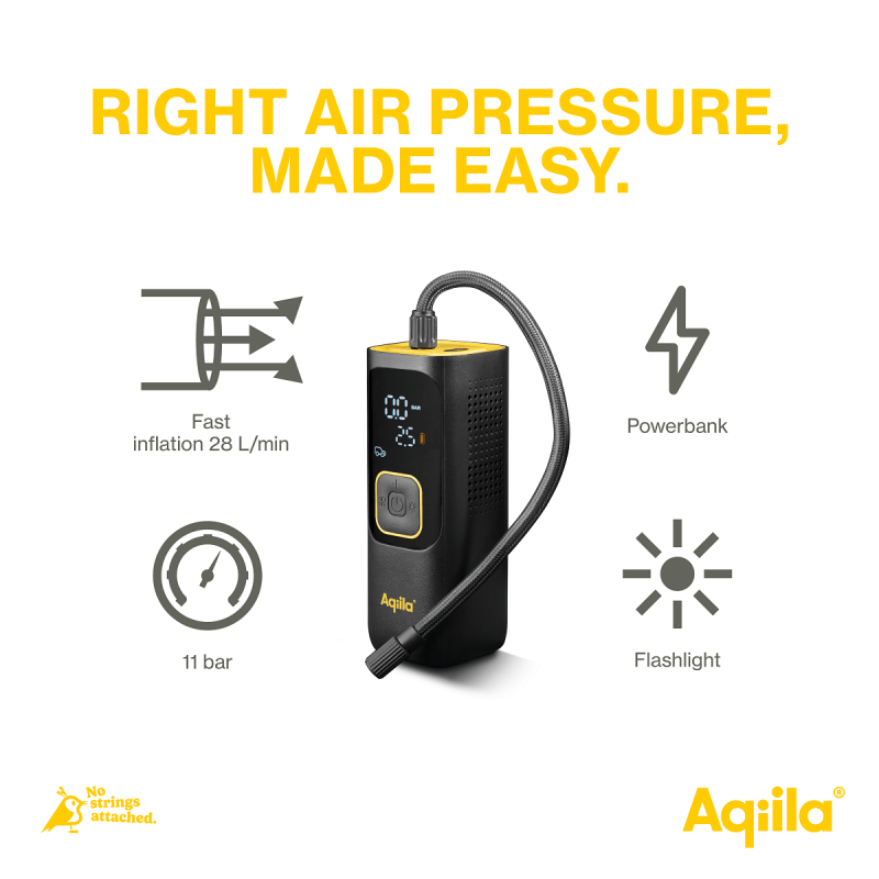 Aqiila Airbird kompressor + powerbank C7