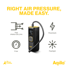 Aqiila Airbird kompressor + powerbank C7