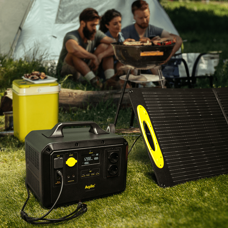 Aqiila Sunbird P200 200W Hopfällbart solpanel