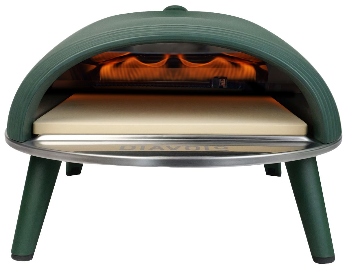 Delivita Diavolo Gas-Fired Pizza Oven - Green