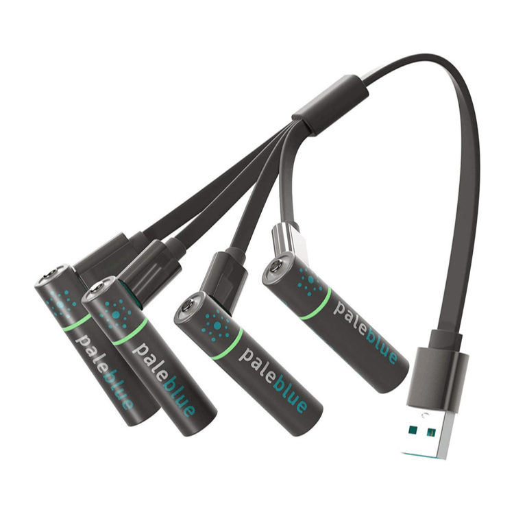 Pale Blue Sustainability Kit 8xAA/8xAAA