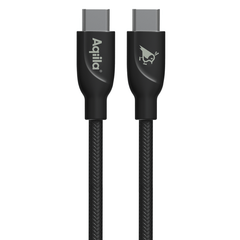 Aqiila flätad laddningskabel USB-C/USB-C 2.0 240W