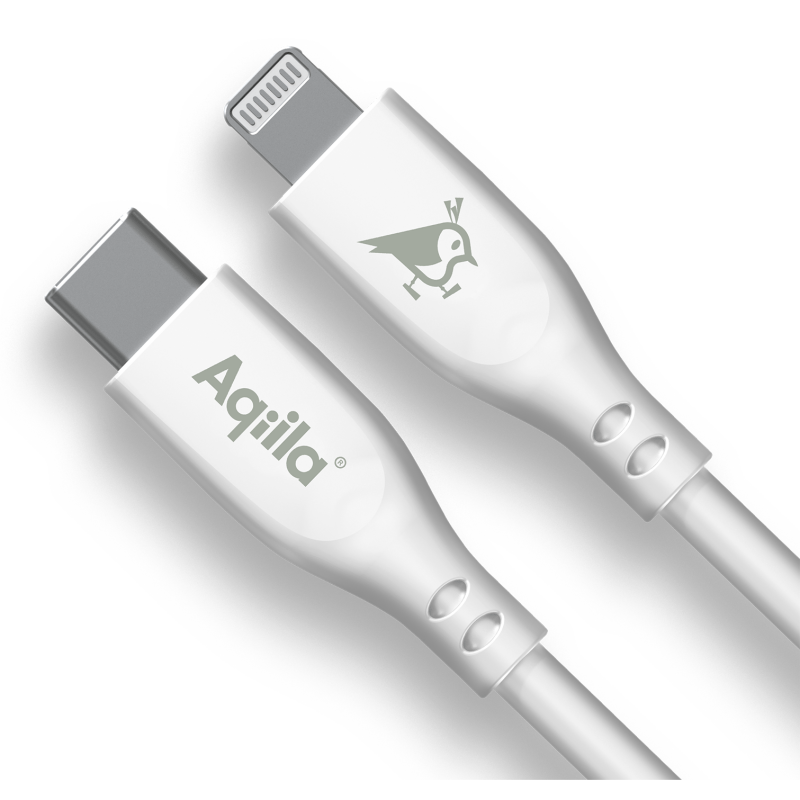 Aqiila Silicon USB-C/Lightni. 2.0 30W 1m