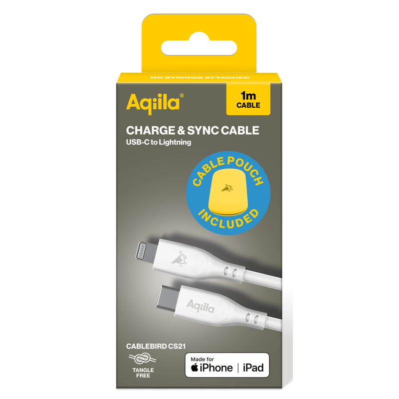 Aqiila Silicon USB-C/Lightni. 2.0 30W 1m