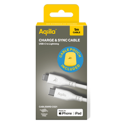 Aqiila Silicon USB-C/Lightni. 2.0 30W 1m