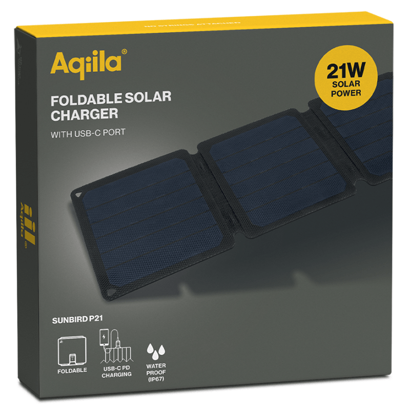 Aqiila Sunbird Chargeur solaire P21 21W