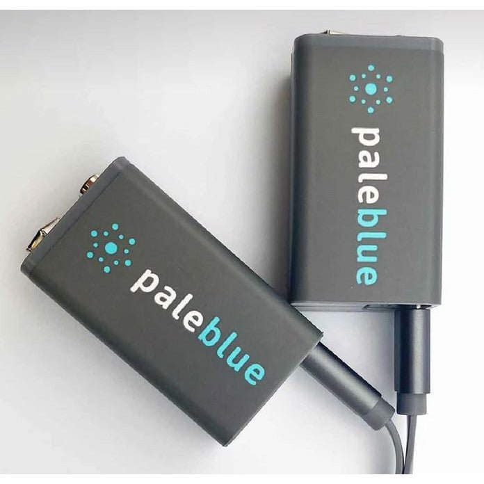 Pale Blue Li-Ion Rechargeable 9V Battery - 2 pack