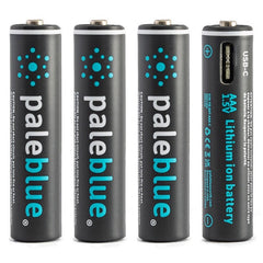 Pale Blue Li-Ion uppladdningsbart AAA-batteri 4-pack