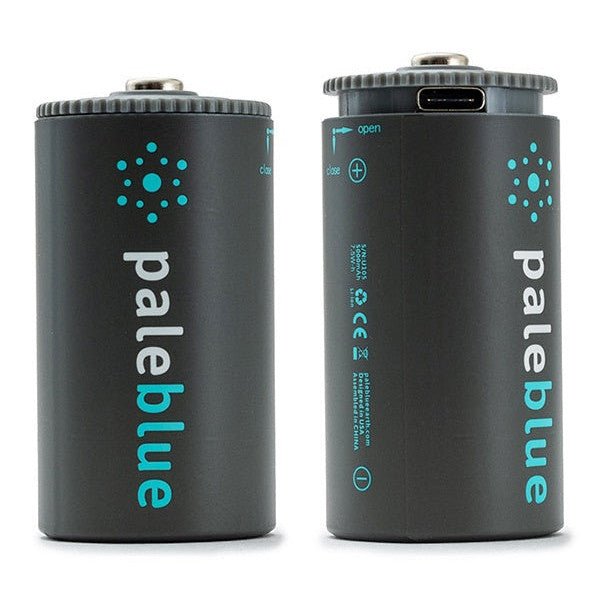 Pale Blue Li-Ion uppladdningsbar D-batteri 2-pack